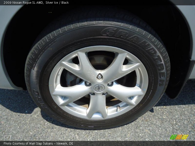 Silver Ice / Black 2009 Nissan Rogue SL AWD
