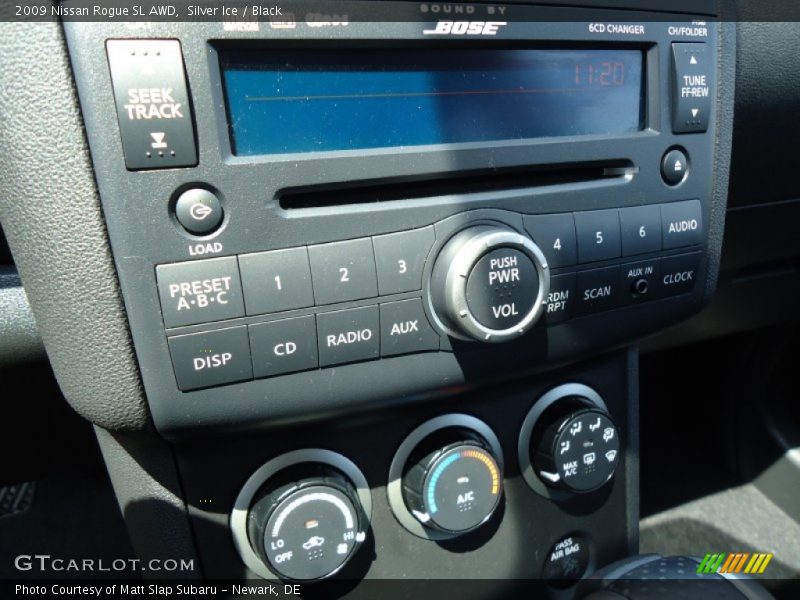 Silver Ice / Black 2009 Nissan Rogue SL AWD