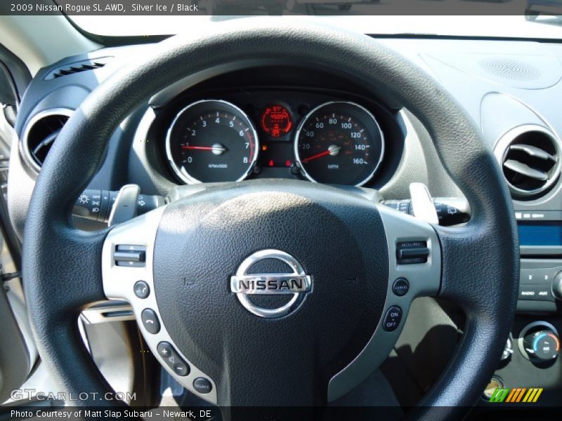 Silver Ice / Black 2009 Nissan Rogue SL AWD