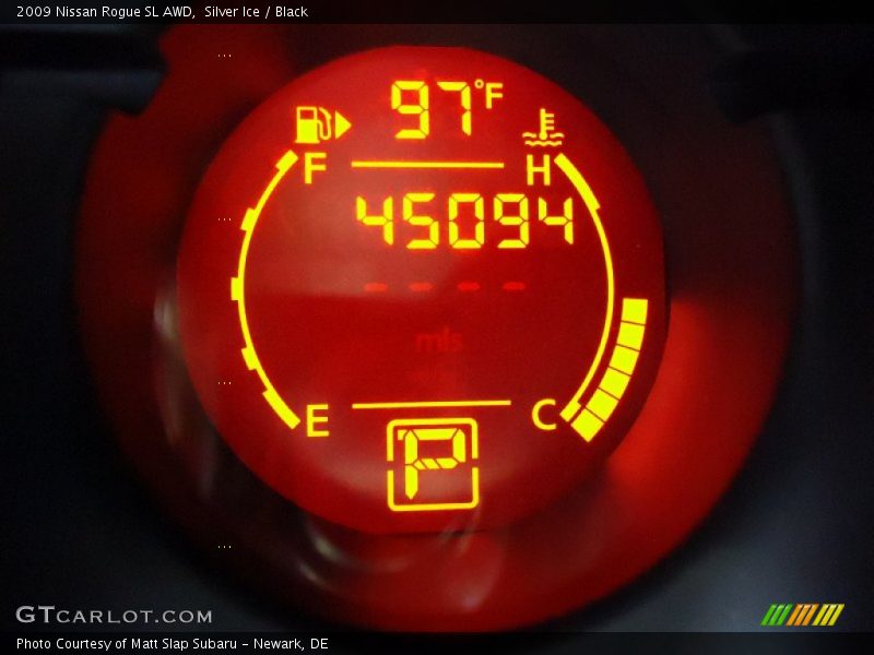 Silver Ice / Black 2009 Nissan Rogue SL AWD