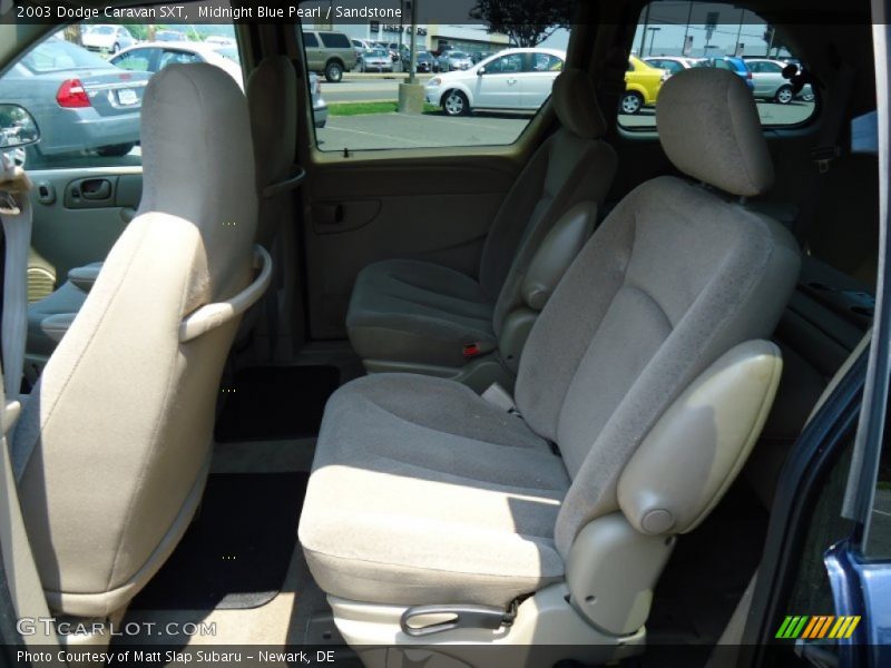 Midnight Blue Pearl / Sandstone 2003 Dodge Caravan SXT