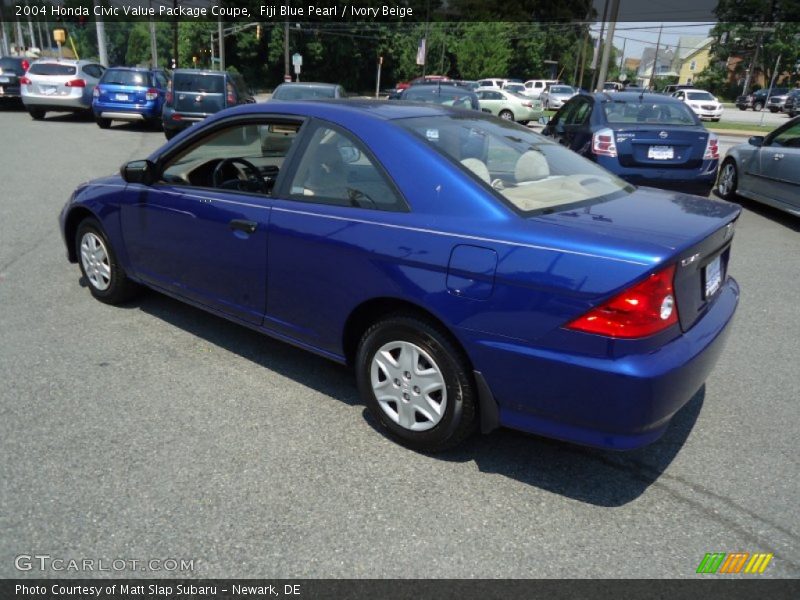 Fiji Blue Pearl / Ivory Beige 2004 Honda Civic Value Package Coupe