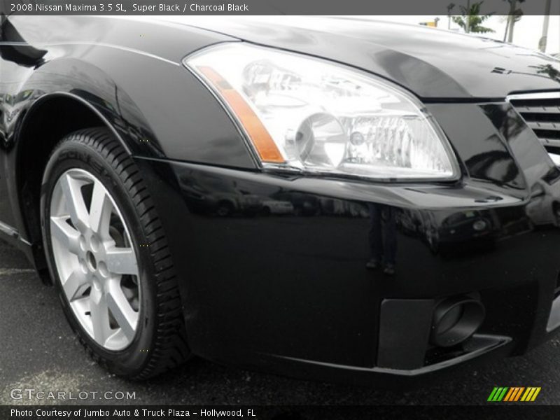 Super Black / Charcoal Black 2008 Nissan Maxima 3.5 SL