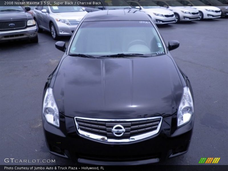 Super Black / Charcoal Black 2008 Nissan Maxima 3.5 SL