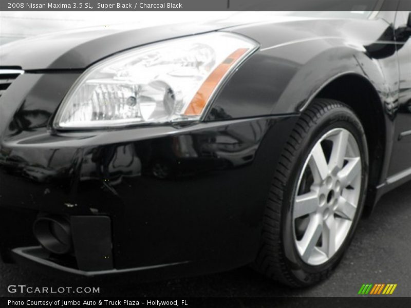 Super Black / Charcoal Black 2008 Nissan Maxima 3.5 SL