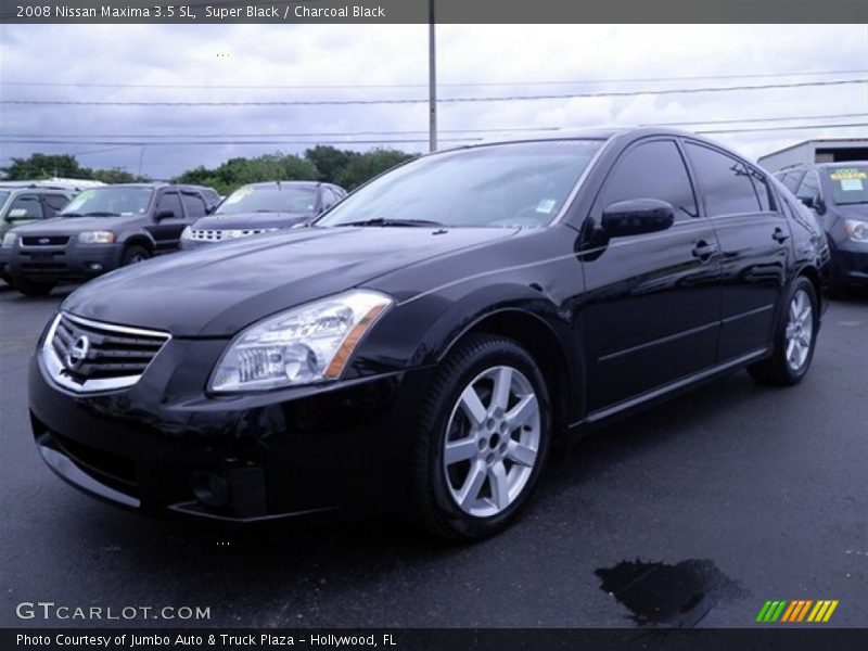 Super Black / Charcoal Black 2008 Nissan Maxima 3.5 SL