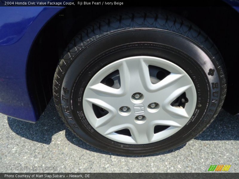 Fiji Blue Pearl / Ivory Beige 2004 Honda Civic Value Package Coupe