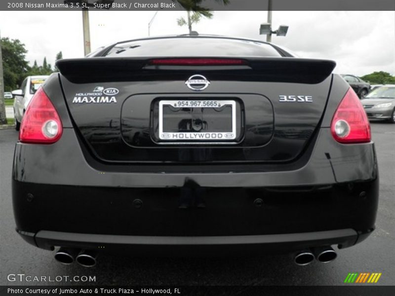 Super Black / Charcoal Black 2008 Nissan Maxima 3.5 SL