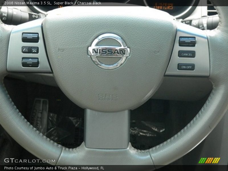 Super Black / Charcoal Black 2008 Nissan Maxima 3.5 SL