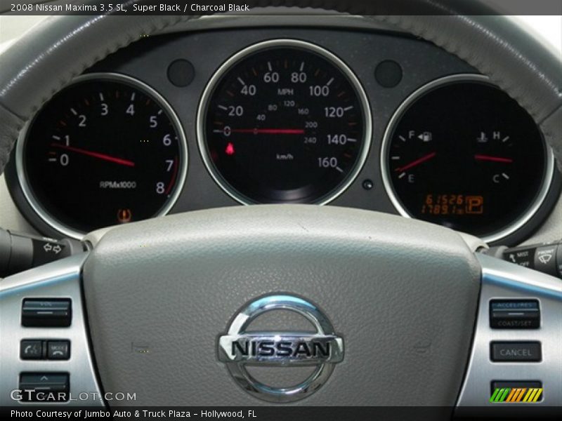 Super Black / Charcoal Black 2008 Nissan Maxima 3.5 SL