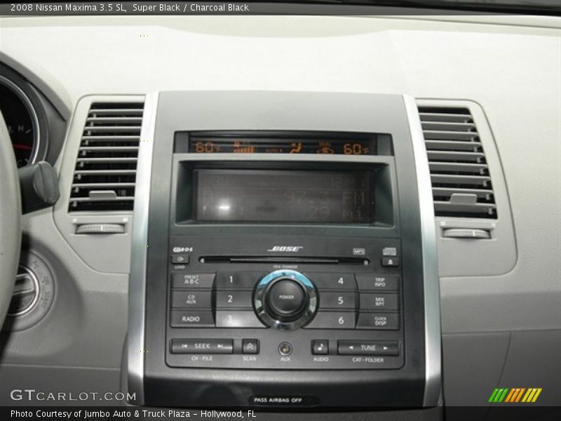 Super Black / Charcoal Black 2008 Nissan Maxima 3.5 SL