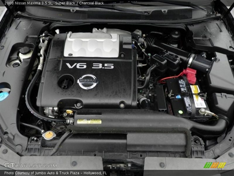 Super Black / Charcoal Black 2008 Nissan Maxima 3.5 SL