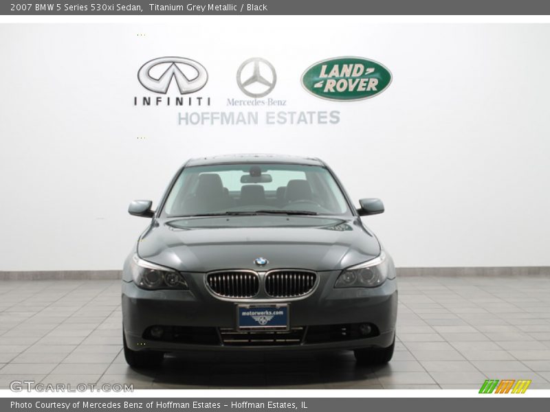 Titanium Grey Metallic / Black 2007 BMW 5 Series 530xi Sedan