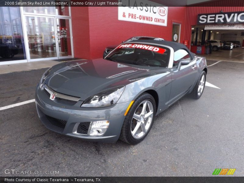 Techno Gray / Light Titanium 2008 Saturn Sky Red Line Roadster