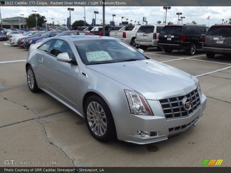 Radiant Silver Metallic / Light Titanium/Ebony 2012 Cadillac CTS Coupe