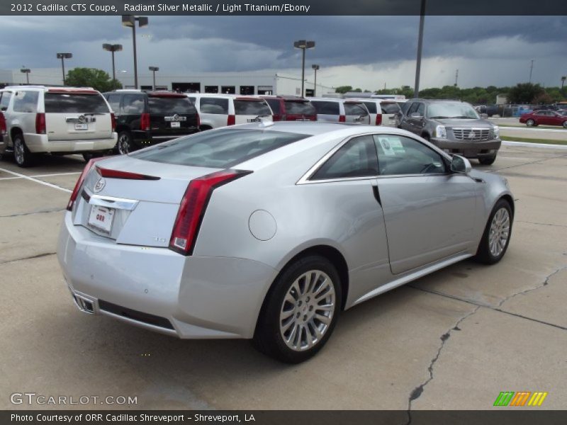 Radiant Silver Metallic / Light Titanium/Ebony 2012 Cadillac CTS Coupe