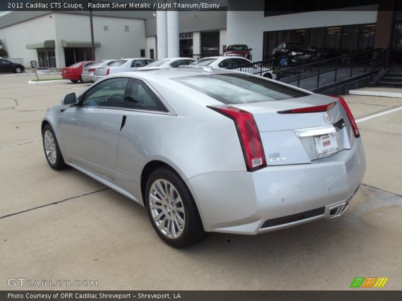 Radiant Silver Metallic / Light Titanium/Ebony 2012 Cadillac CTS Coupe