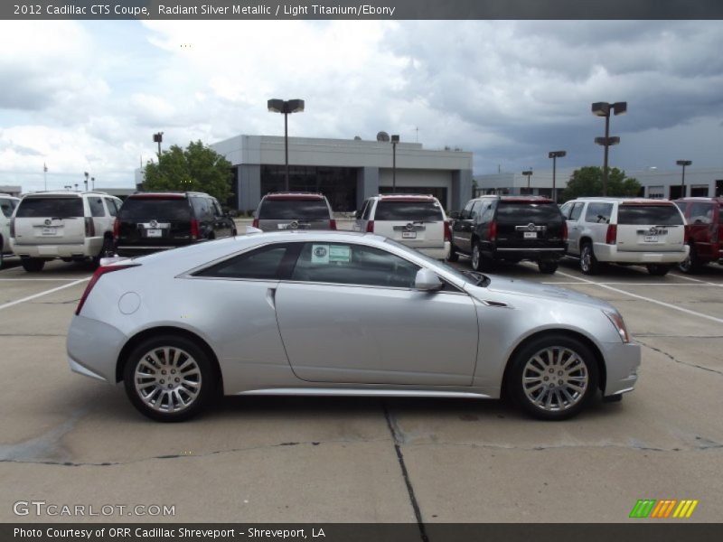 Radiant Silver Metallic / Light Titanium/Ebony 2012 Cadillac CTS Coupe