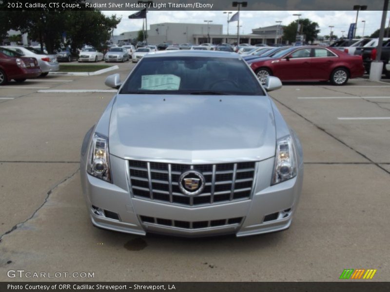Radiant Silver Metallic / Light Titanium/Ebony 2012 Cadillac CTS Coupe
