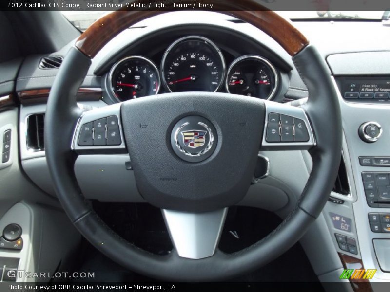 Radiant Silver Metallic / Light Titanium/Ebony 2012 Cadillac CTS Coupe