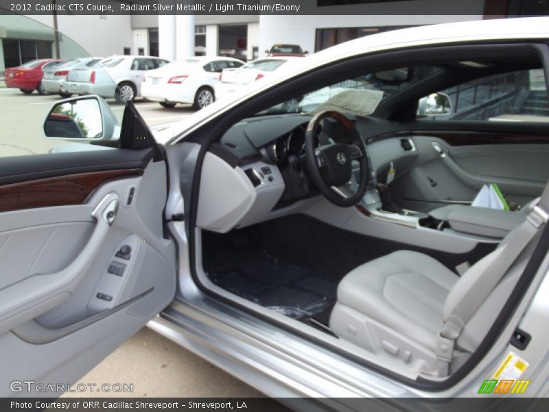 Radiant Silver Metallic / Light Titanium/Ebony 2012 Cadillac CTS Coupe