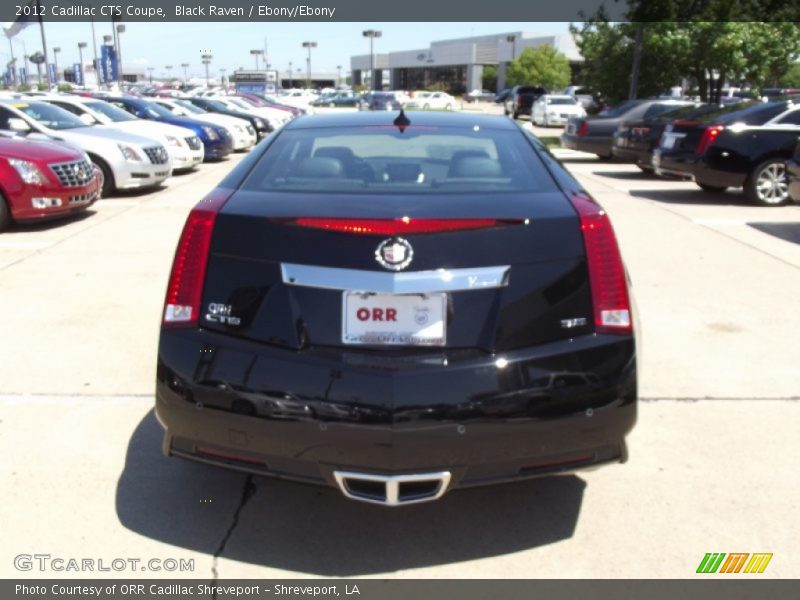 Black Raven / Ebony/Ebony 2012 Cadillac CTS Coupe