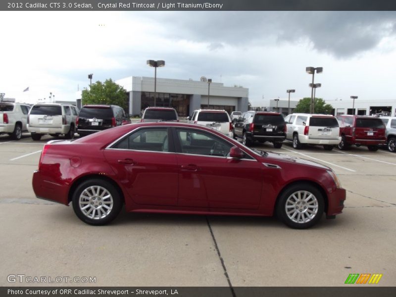 Crystal Red Tintcoat / Light Titanium/Ebony 2012 Cadillac CTS 3.0 Sedan