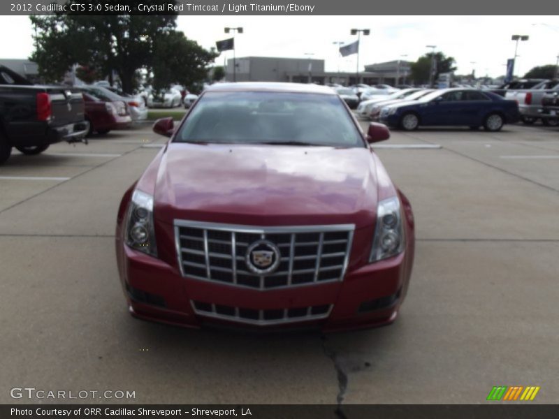 Crystal Red Tintcoat / Light Titanium/Ebony 2012 Cadillac CTS 3.0 Sedan