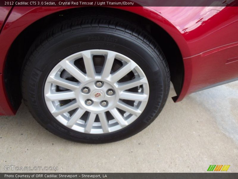 Crystal Red Tintcoat / Light Titanium/Ebony 2012 Cadillac CTS 3.0 Sedan
