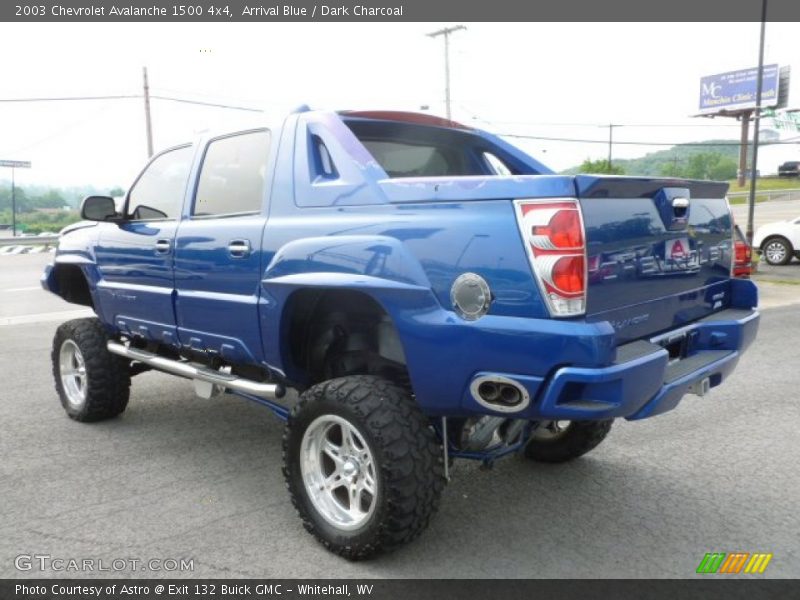 Arrival Blue / Dark Charcoal 2003 Chevrolet Avalanche 1500 4x4