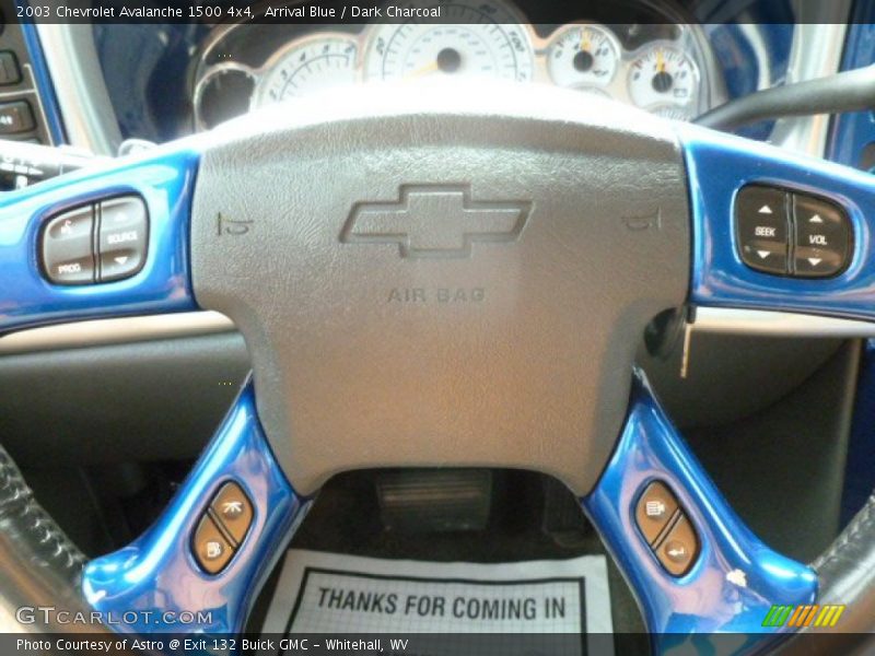 Arrival Blue / Dark Charcoal 2003 Chevrolet Avalanche 1500 4x4