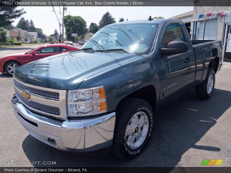 Blue Granite Metallic / Ebony 2012 Chevrolet Silverado 1500 LT Regular Cab 4x4