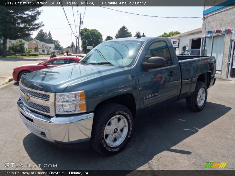 Blue Granite Metallic / Ebony 2012 Chevrolet Silverado 1500 LT Regular Cab 4x4