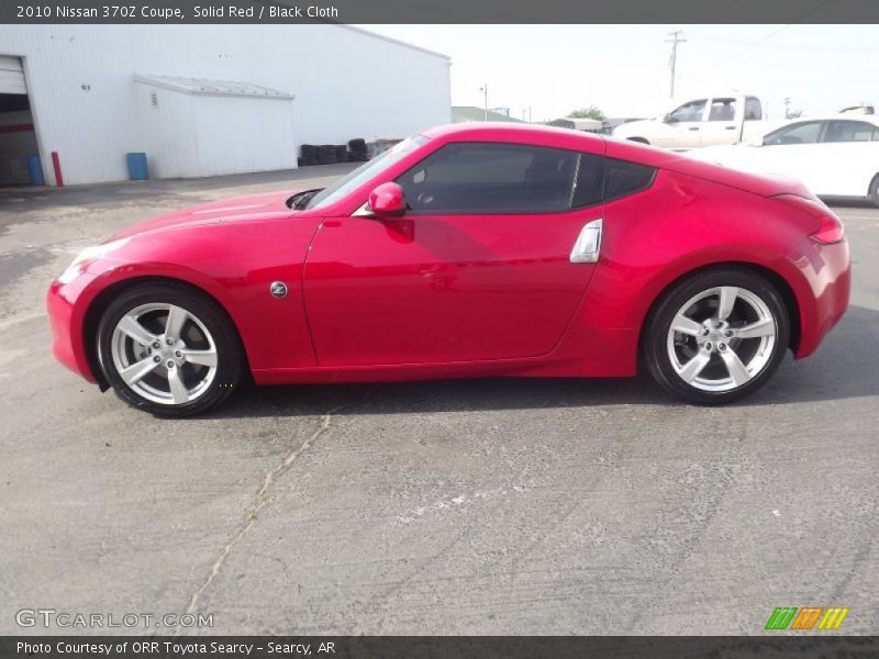 Solid Red / Black Cloth 2010 Nissan 370Z Coupe
