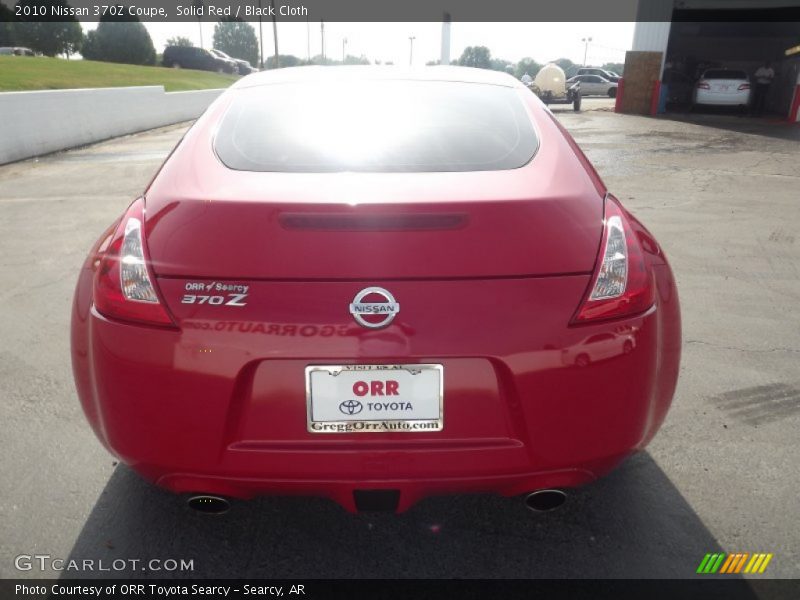 Solid Red / Black Cloth 2010 Nissan 370Z Coupe