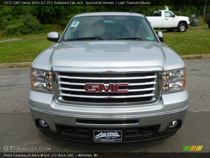 Quicksilver Metallic / Light Titanium/Ebony 2012 GMC Sierra 1500 SLT Z71 Extended Cab 4x4