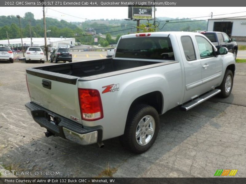 Quicksilver Metallic / Light Titanium/Ebony 2012 GMC Sierra 1500 SLT Z71 Extended Cab 4x4