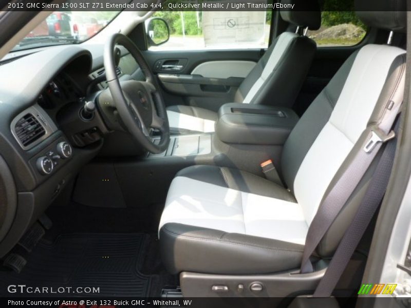 Quicksilver Metallic / Light Titanium/Ebony 2012 GMC Sierra 1500 SLT Z71 Extended Cab 4x4