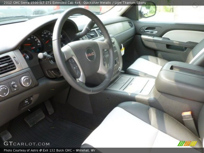 Quicksilver Metallic / Light Titanium/Ebony 2012 GMC Sierra 1500 SLT Z71 Extended Cab 4x4