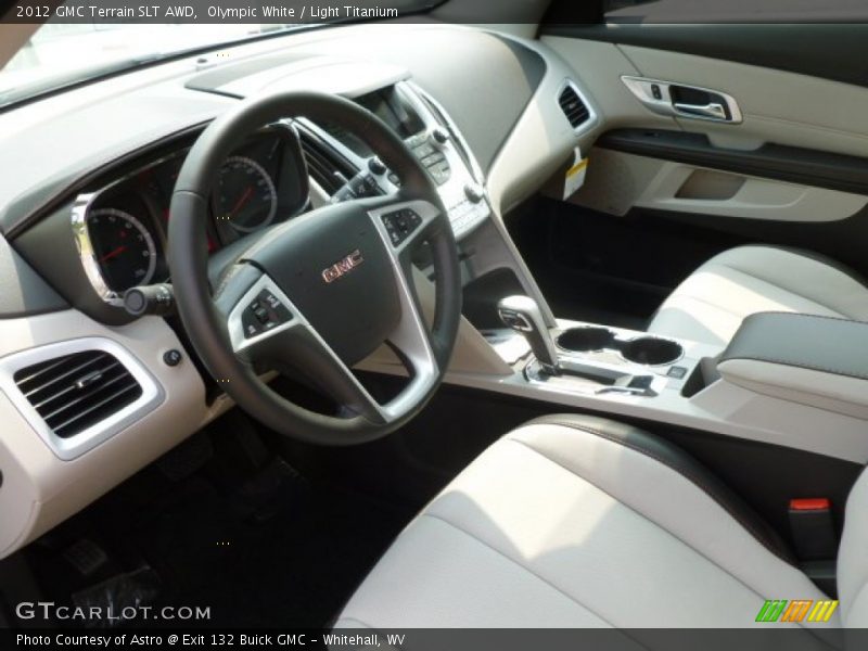 Olympic White / Light Titanium 2012 GMC Terrain SLT AWD