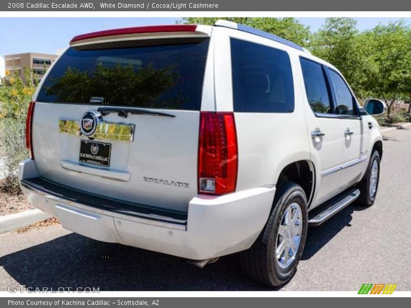 White Diamond / Cocoa/Light Cashmere 2008 Cadillac Escalade AWD