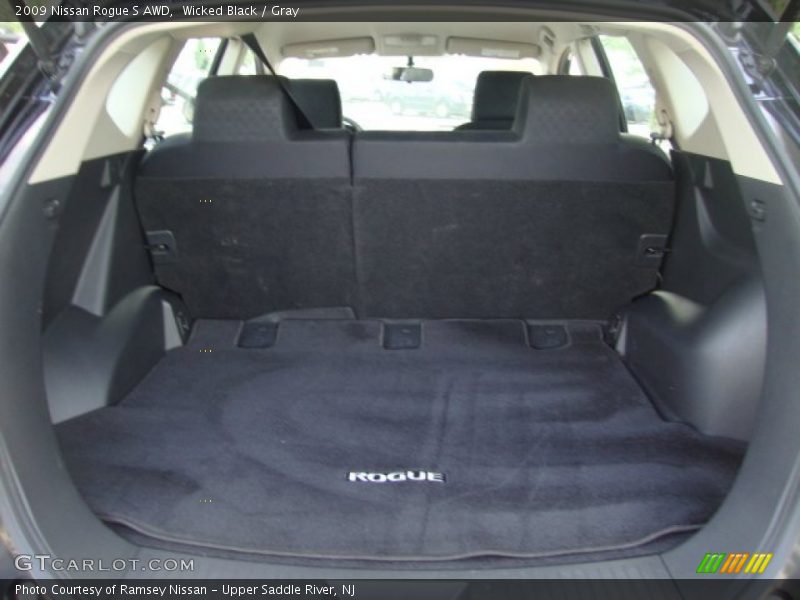 Wicked Black / Gray 2009 Nissan Rogue S AWD