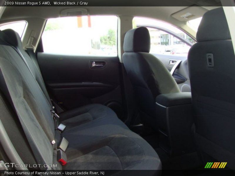 Wicked Black / Gray 2009 Nissan Rogue S AWD