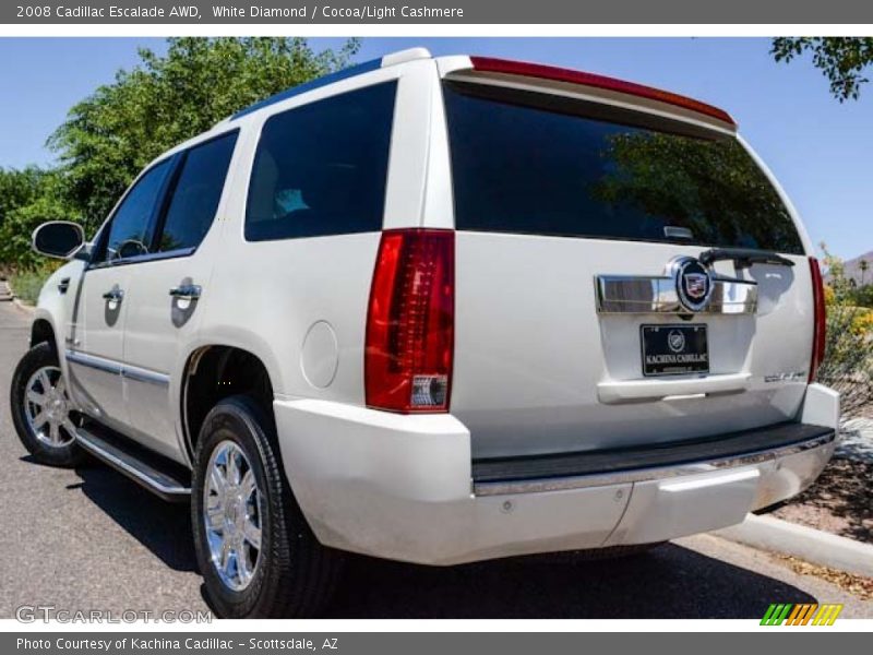 White Diamond / Cocoa/Light Cashmere 2008 Cadillac Escalade AWD