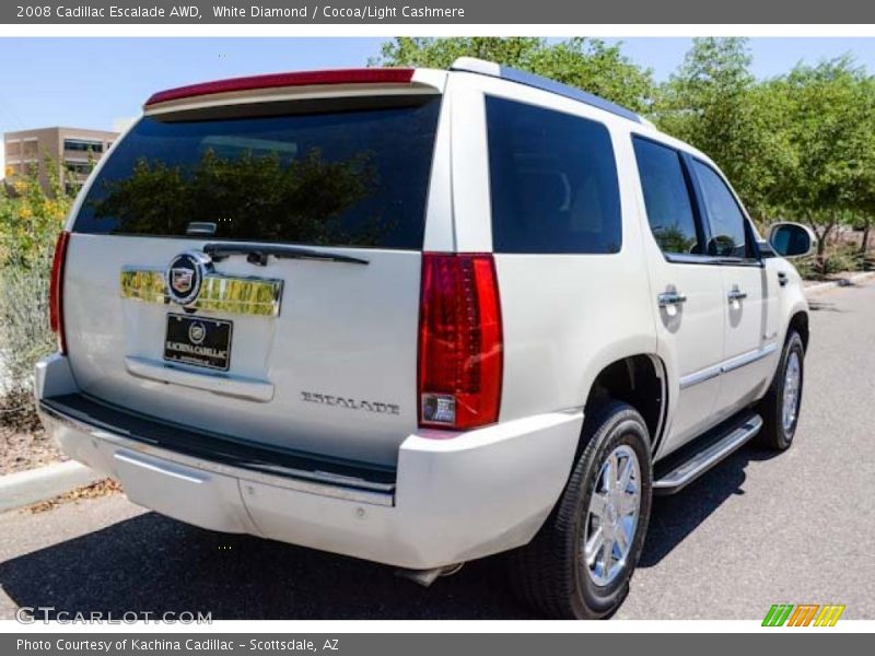 White Diamond / Cocoa/Light Cashmere 2008 Cadillac Escalade AWD