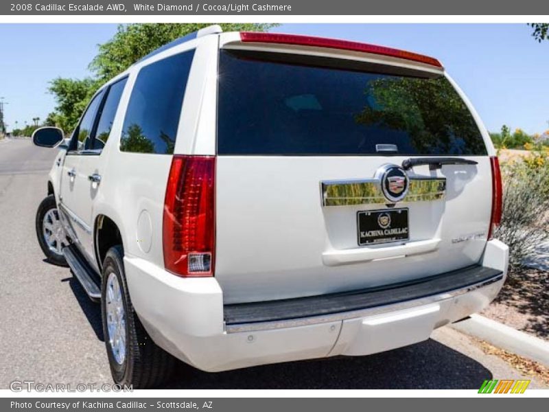 White Diamond / Cocoa/Light Cashmere 2008 Cadillac Escalade AWD