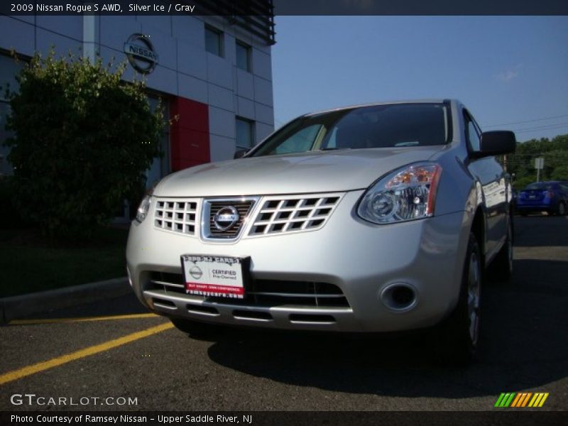 Silver Ice / Gray 2009 Nissan Rogue S AWD