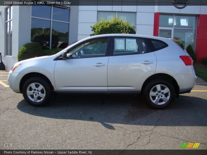 Silver Ice / Gray 2009 Nissan Rogue S AWD