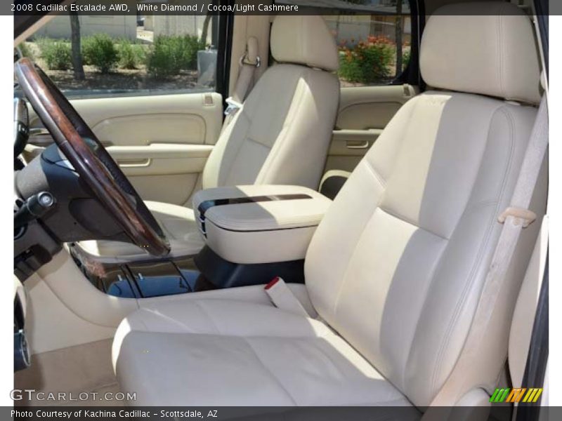 White Diamond / Cocoa/Light Cashmere 2008 Cadillac Escalade AWD