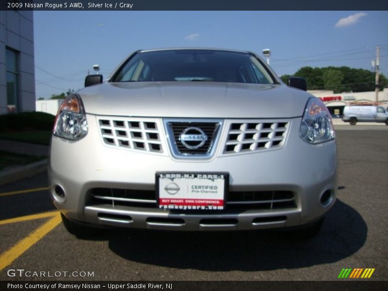 Silver Ice / Gray 2009 Nissan Rogue S AWD